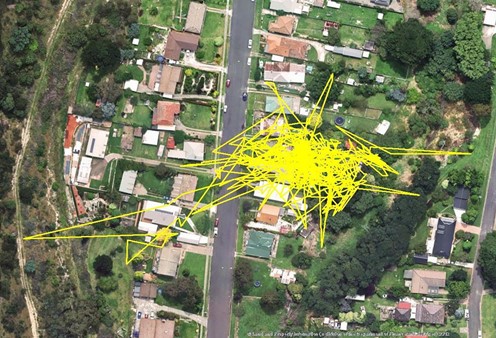 cat's gps tracking map