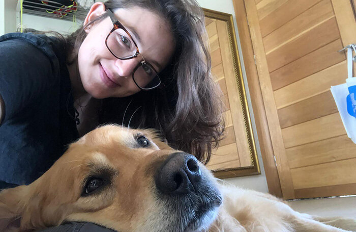 Nitsan and her dog Bono